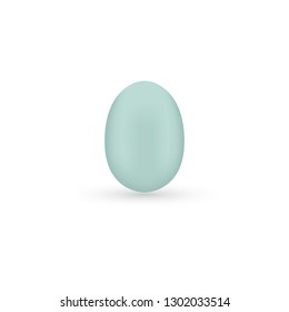 Realistic duck egg icon.