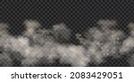 Realistic dust cloud, vector smoke air fog effect on transparent background, powder dirty sand storm. Abstract steam frame, smoky environment chemistry pollution. Road dust cloud, sandstorm clipart