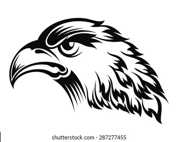 Vintage Eagle Head Mascot Colorful Concept Stock Vector (Royalty Free ...