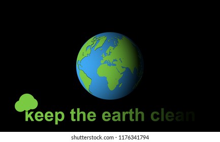 Realistic Earth vector illustration. 3d planet icon. World Earth Day concept.