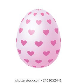 Diseño realista de la ilustración del huevo de Pascua en blanco.