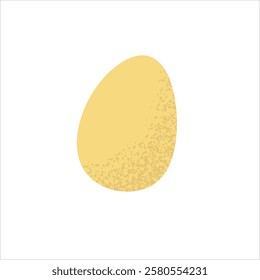 Realistic egg isolated on white background. Suitable for concepts related to food, cooking, breakfast and organic or natural products.