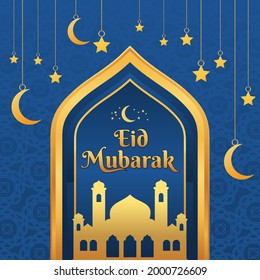 Idul fitri ilustración realista eid al-fitr