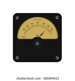 Realistic electronic analog VU signal meter