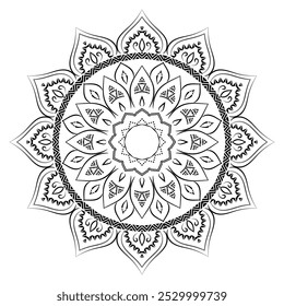 Realistic Elegant Mandala Decorative Design Background