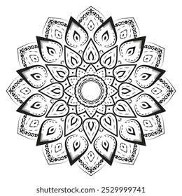 Realistische elegante Mandala dekorative Design Hintergrund