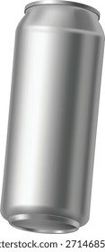 Realistic empty beverage can with a matte aluminum finish, bottom view. Bottle of cola, beer, or lemonade. Product presentation. Advertising mockup for packaging. Vector illustration. Icon.