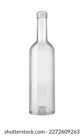 Realistic empty glass wine bottle vector illustration - Shutterstock ID 2272609263
