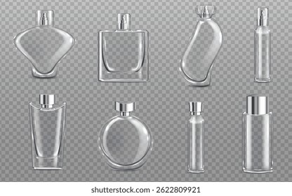 Realistic Empty Perfume Bottle Background