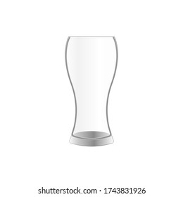 Realistic EmptyShaped  glass vector design illustration