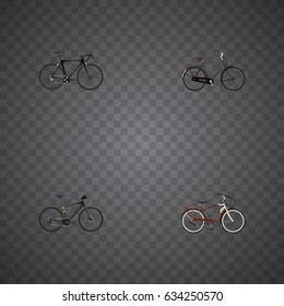 Realistic Exercise Bicycles.