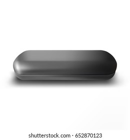 Realistic Eye Glasses Case. Vector Illustration.