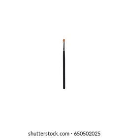 Realistic Eye Paintbrush Element. Vector Illustration Of Realistic Brow Makeup Tool Isolated On Clean Background. Can Be Used As Brush, Eye And Brow Symbols.
