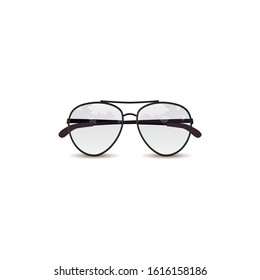 Realistic eyeglass Vector İcon İllustration
