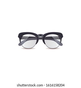 Realistic eyeglass Vector İcon İllustration