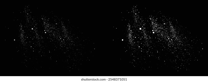 Realistic falling snow illustration. snow flakes snowfall