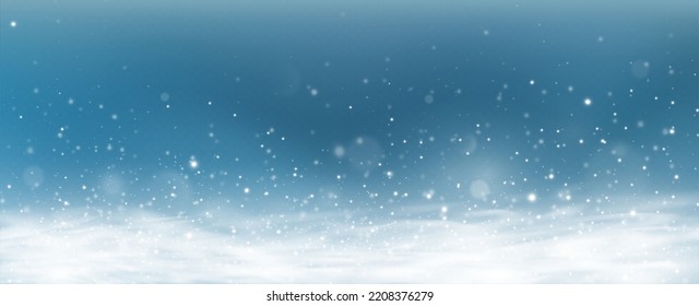 Cae nieve realista. Fondo de Navidad. Aislado sobre fondo transparente.