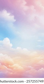 Realistic fantasy illustration pink cloud on soft background, pastel colors. Beautiful and versatile design element. Vector Illustration