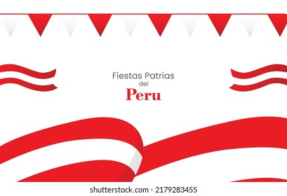 Realistic fiestas patrias illustration with rosettes