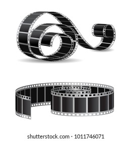 Realistic filmstrip vector