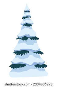 Realistic fir tree in