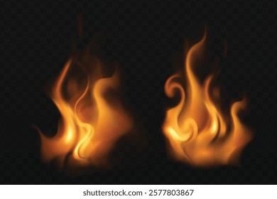 Realistic Fire Abstract Background design of illustration