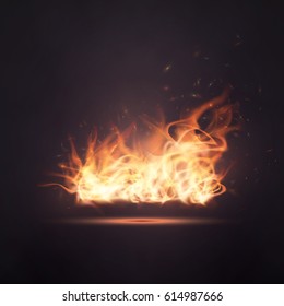 realistic fire background