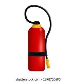 Realistic Fire Extinguisher for extinguishing a fire. Vector illustration EPS10