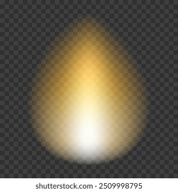 Realistisches Feuer. Flammenfeuer-Illustration. Lichteffekt