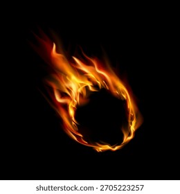 Realistische Flammen und Effekte auf transparentem Hintergrund