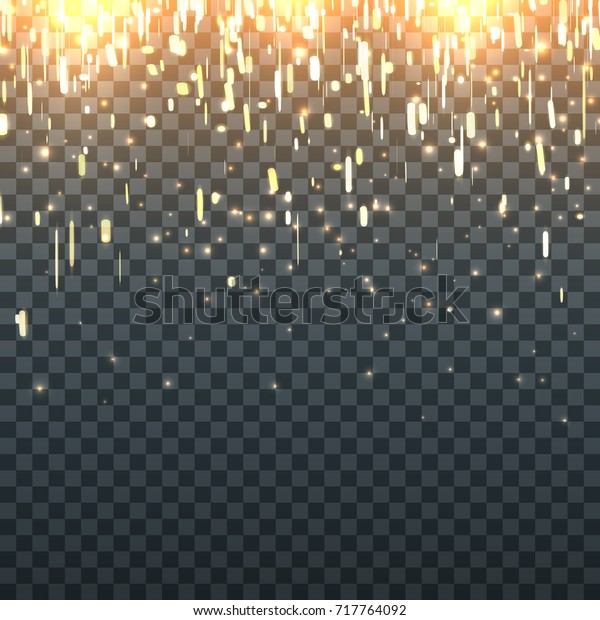 Realistic Fire Sparkles On Transparent Background