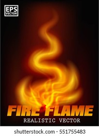 realistic fire vector