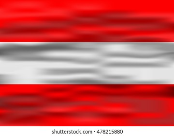 realistic flag austria