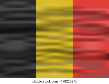 realistic flag belgium