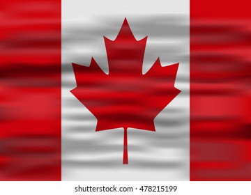realistic flag canada