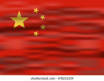 realistic flag china