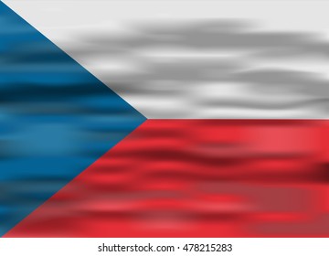 realistic flag czech