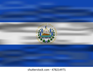 realistic flag el salvador