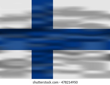 realistic flag finland