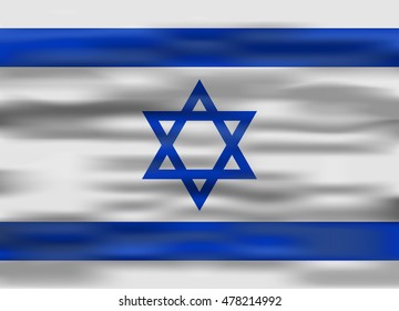 realistic flag israel