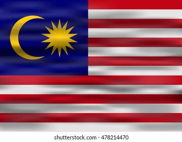 realistic flag malasya