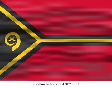 realistic flag vanuatu