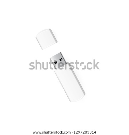 realistic flash drive. vector eps10