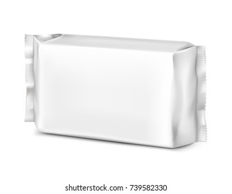 Pacote de fluxo realista isolado em fundo branco. Ilustração vetorial. Ele pode ser usado no adv, promo, pacote, etc.