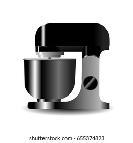 realistic Food processor vector illustration isolated on white
