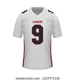 Realistic football away jersey Atlanta Falcons , shirt template for sport uniform