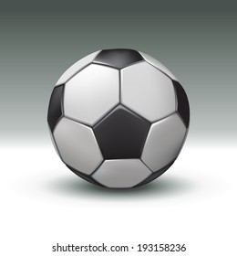 Realistic football ball. Vector illustration