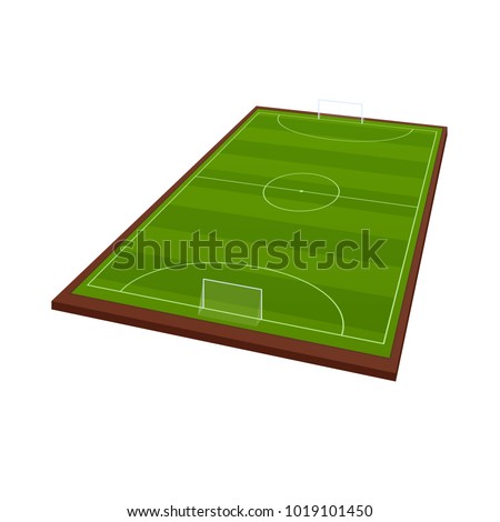 realistic football field template playground green stock vector soccer field templates
