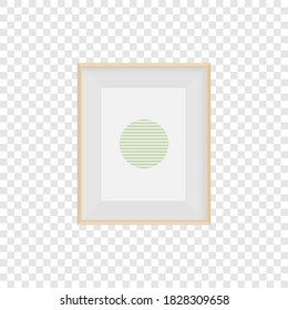 Realistic frame. Frame mockup for photo, web design, advertising. Vector illustration