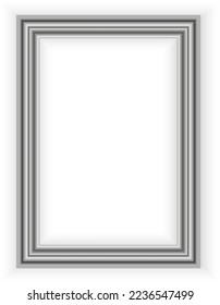 Marco realista sobre un fondo blanco. Ideal para sus presentaciones.